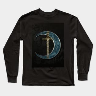 Celtic Moon and Sword Long Sleeve T-Shirt